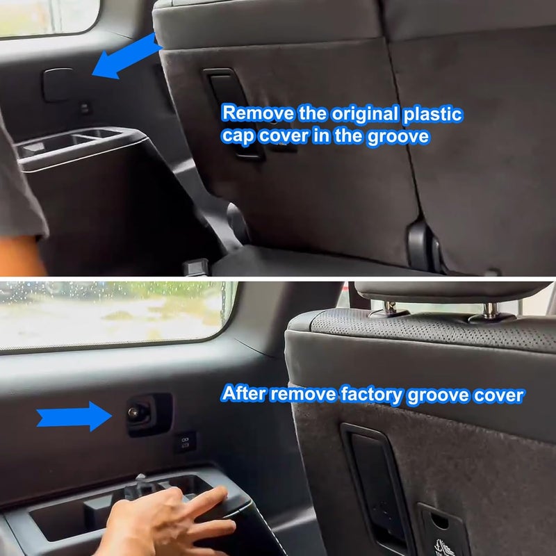 AUXKO Retractable Cargo Cover for Toyota Land Cruiser Prado J250 LC250 2024 2025 Lexus GX550, Trunk Cover Security Cover Shielding Shade Anti-Peeping Privacy Screen, Carbon Fiber - Image 2